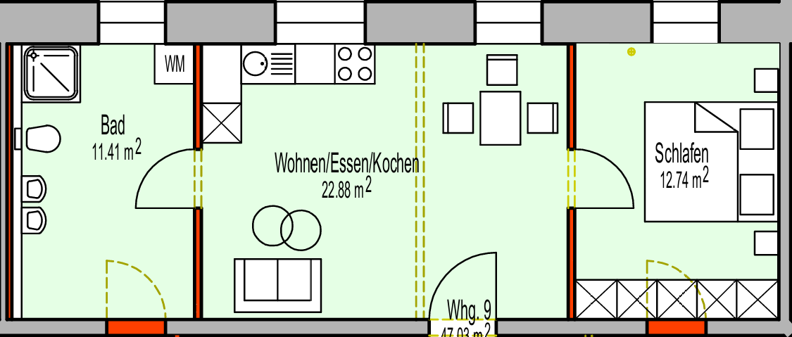 Neue renovierte stillvolle 2 Zimmer Wohnung - Zentral gelegen