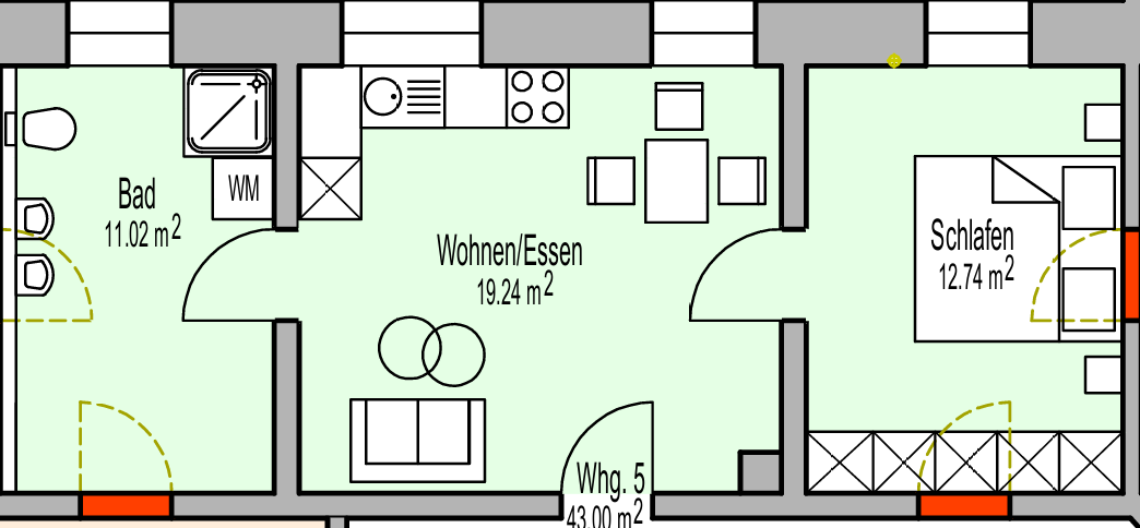 Neue renovierte stillvolle 2 Zimmer Wohnung - Zentral gelegen