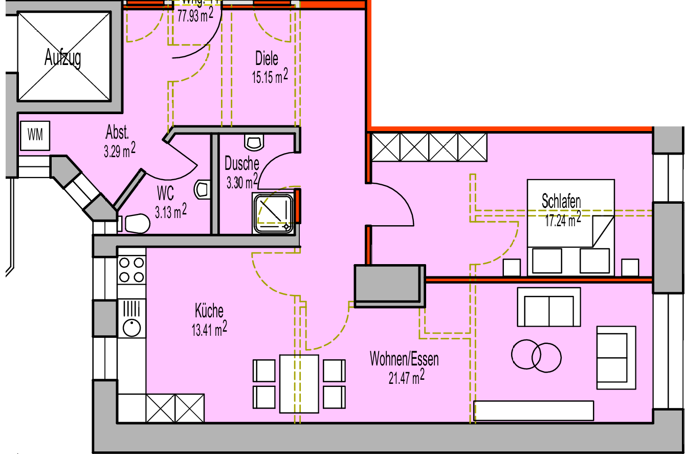 Neue renovierte stillvolle 2 Zimmer Wohnung - Zentral gelegen